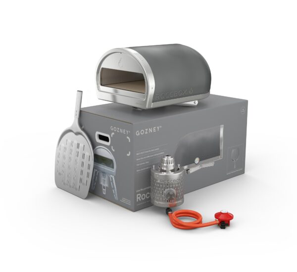 Gozney Roccbox - Grey - Gozney Roccbox – Grey <p class="prd-ProductContent_SubTitle">The restaurant-grade portable pizza oven. Dual fuel capable, fire up with the convenience of gas or discover the flavour of wood with our interchangeable wood burner. Includes professional grade pizza peel worth £65.</p>